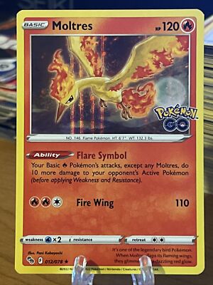 Moltres Pokemon GO 012/078 Holo Rare Pokmon TCG Card NM-Mint | eBay Moltres Pokemon GO 012/078 Holo Rare Pokmon TCG Card NM-Mint | eBay