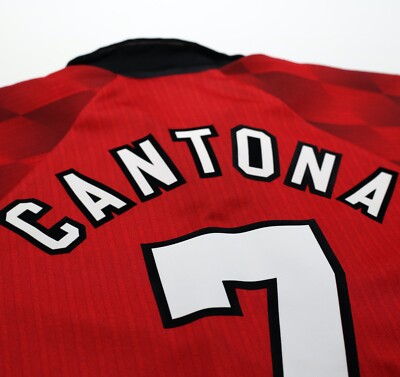 1996/98 CANTONA #7 Manchester United Vintage Umbro Home Football