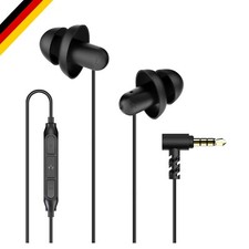 Schlaf-Ohrhörer Silikon, leicht, noise-cancelling, 3,5 mm, für Seitenschläfer