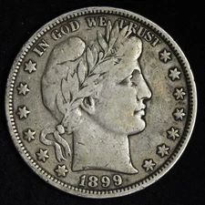 1899 Barber Half Dollar CHOICE VF E786 KHH