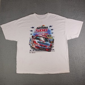 Vintage Daytona 500 Shirt Mens XL White 2003 The Great American Race NASCAR*