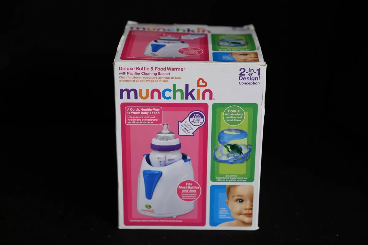 Munchkin Deluxe Baby Bottle & Food Warmer + Pacifier Cleaning Basket