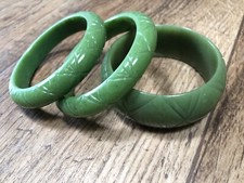 Vivien Of Holloway Retro Reprodukcja Vintage Pinup Jadeit Zielona bransoletka Szeroka Dita Rockabi