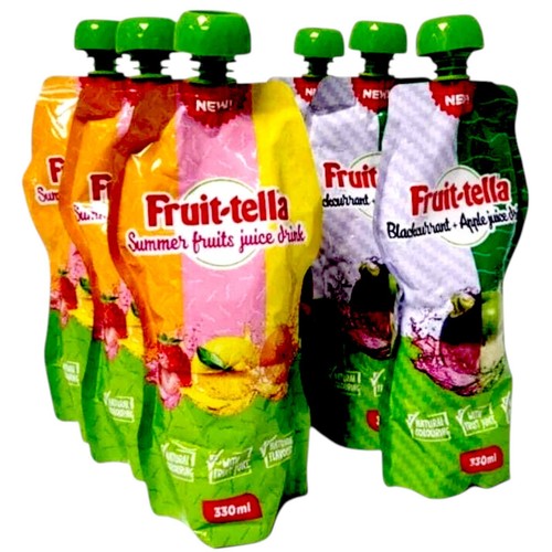 Fruit tella Juice Drink 330ml Blackcurrant Apple & Summer Fruits Natural Fruit - Picture 12 of 16