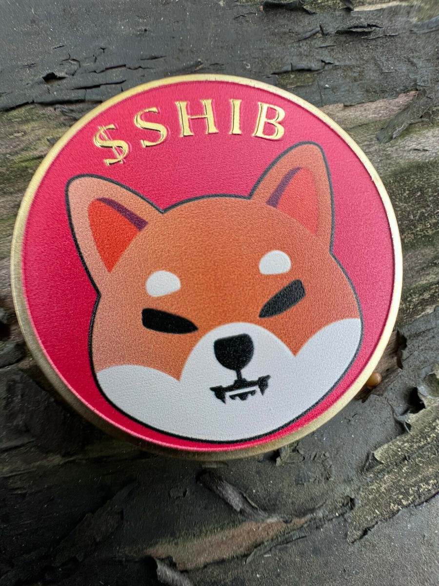 SHIBA INU COIN CRYPTO Coin Shiba Shib Dogecoin Killer Red Gold Coin