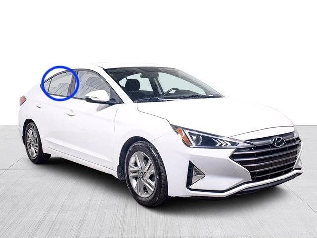 Passenger right side rear door window glass for 2017-2020 Hyundai Elantra Sedan - Image 2 of 4