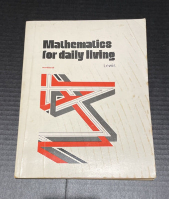 VTG 1975 Mathematics For Daily Living Harry Lewis Teacher Edition Workbook Retro