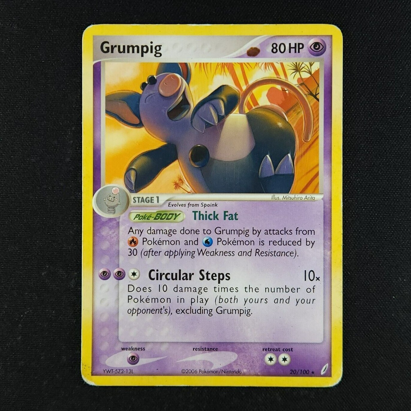 Grumpig 20/100 - Crystal Guardians - Pokemon Card