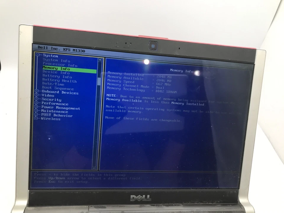 Dell XPS M1330 13" Laptop Intel Core 2 Duo Red 2Gb RAM-Missing Parts - MZ - Image 3 of 4