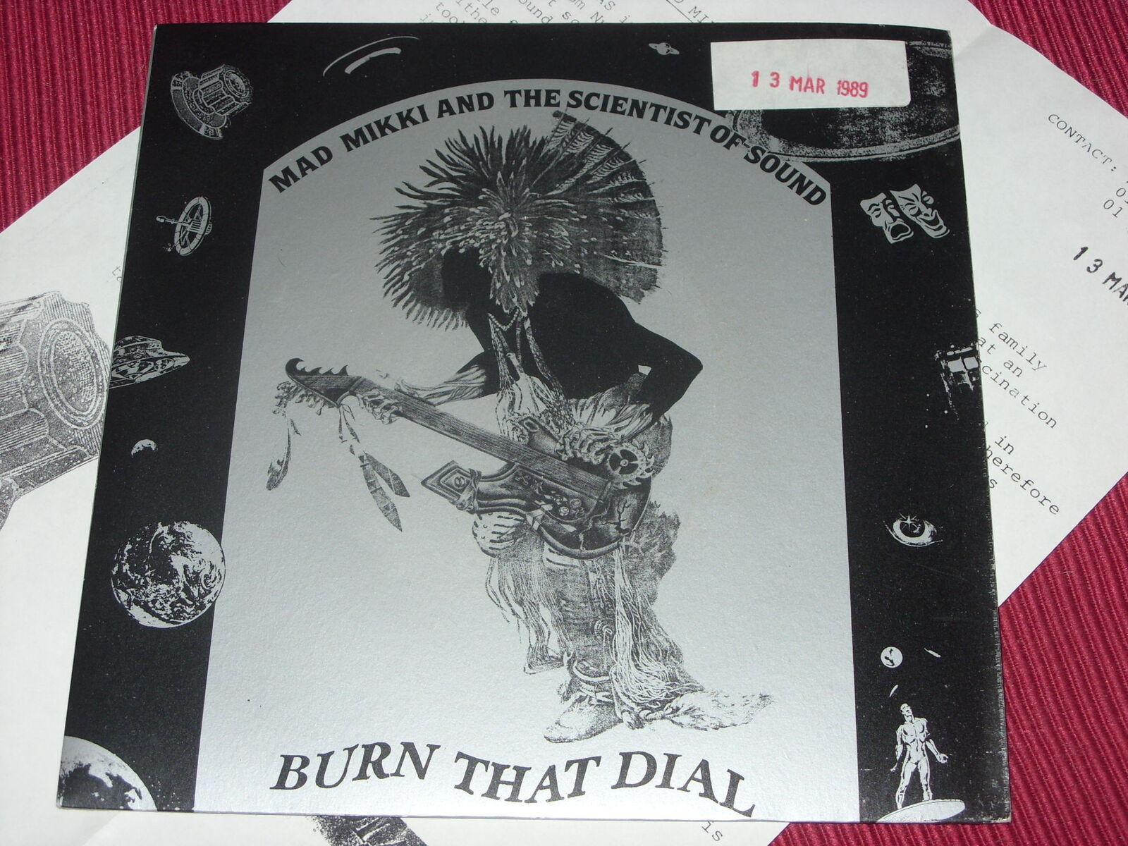 Mad Mikki & Scientists Of Sound:  Burn That Dial    UK  NM   7" + press release