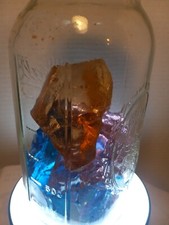 Large Pieces Of Beach Sea Glass 4 Lbs 3 Oz In Jar Orange Pink Blue