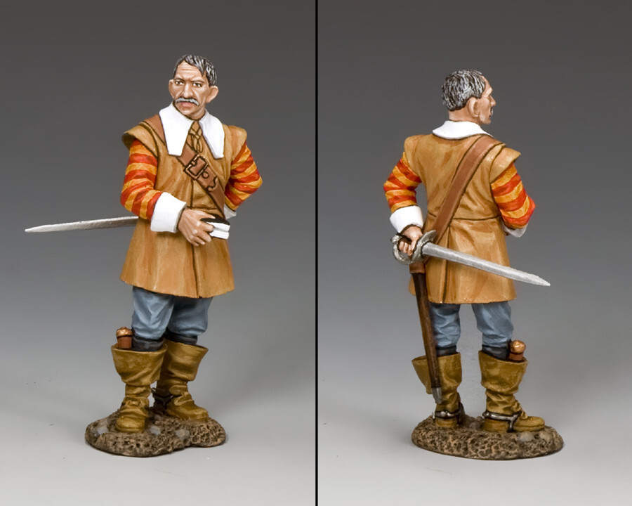 Figurine miniature King & Country PnM054 Preacher guerre civile anglaise en plomb