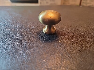 BALDWIN 1'' 4704 Round Knob In Satin Brass/brown Finish For Cabinets And Drawers