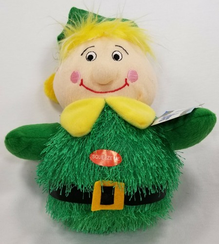 North Pole Shaggle Plush Reindeer Elf or Santa dog toy squeaker toys B2 - Picture 4 of 4