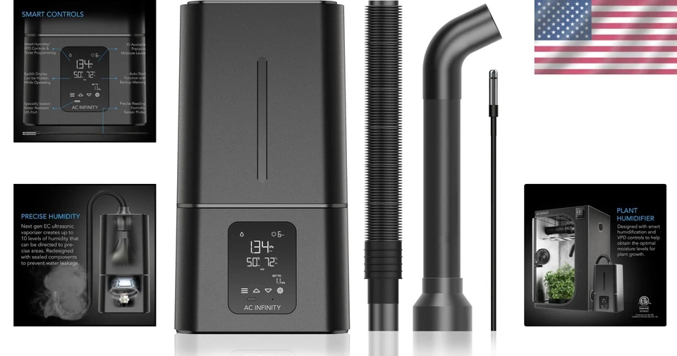 CLOUDFORGE T7 15L Plant Humidifier with Smart VPD Controls & 10-Level Precision - Image 2 of 4