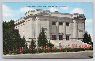 Phipps Auditorium City Park Denver Colorado Postcard