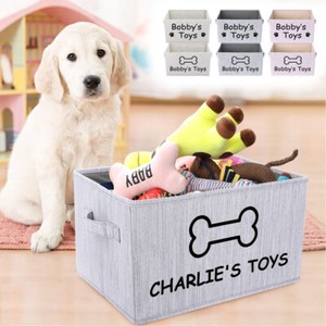 personalized dog basket