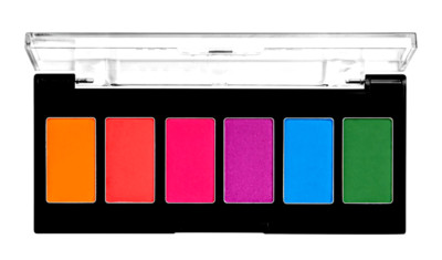 NYX Ultimate Edit Petite Lidschatten Palette hell - Neon Funky lebendiges Pigment