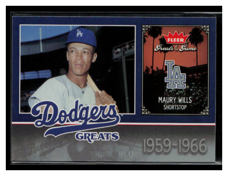 2006 Fleer Greats of the Game #LAD-MW Maury Wills