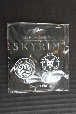 Elder Scrolls Skyrim Enamel Pin Loot Crate Exclusive Set Pinback