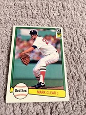 1982 Donruss 452 Mark Clear   Boston Red Sox  Baseball