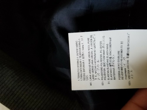 Versace collection blue gray Tooth Check 4-SEASON wool Blazer sport Coat 52 42R - Picture 9 of 9