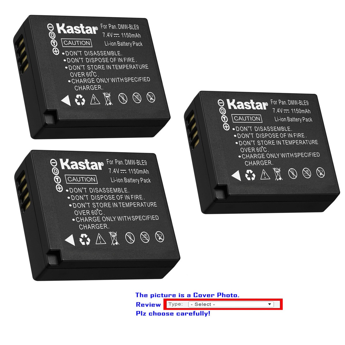 Kastar Replacement Battery for Leica BP-DC15 & Leica D-Lux Type