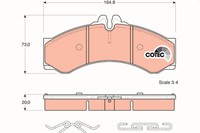 Bremsscheiben-BremsbeläGe-Kit TRW Automotive GDB1288 FüR OE 002 420 41 20