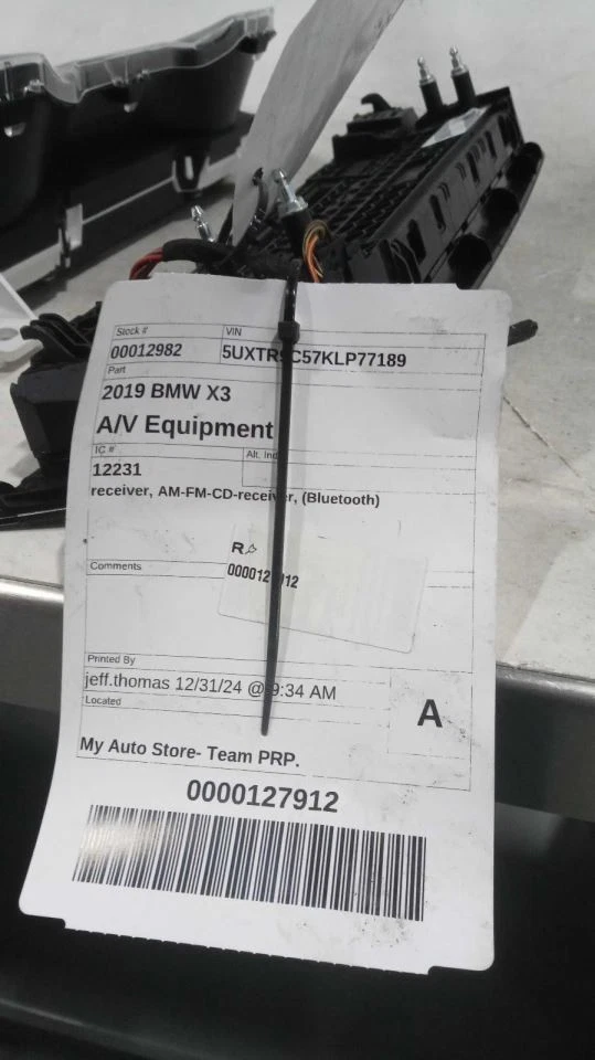 Audio Equipment Radio Receiver Am-fm-cd-receiver Fits 19-21 BMW X3 585935 - Image 2 of 2