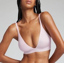 Negative Underwear Glace Triangle Bra in Lilac, Size 0