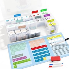 265PCS Phonics Magnetic Letter Tiles Set Word Building Kit with Dry Erase...