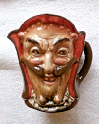 Rare Royal Doulton Mephistopheles two face Toby Jug with verse Amazing !!!   