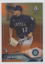 2021 Bowman Platinum Orange 9/25 Evan White #68 09jp