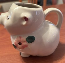 Vintage 40's Shawnee Smiley Pig Small Pitcher/Creamer Pottery 4.5