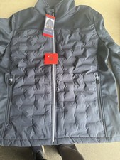 Nautica Men’s Water Resistant Jacket Coat Quilted Puffer Soft shell Black Xlarge