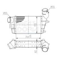 LadeluftküHler FüR Alfa Romeo 147 937 156 932 Gt 01-10 46744880