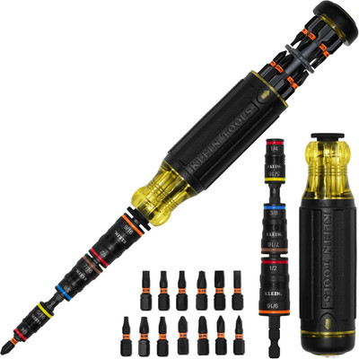 Klein Tools 32303HD Impact Driver Set, 20-In-1 SAE Impact Rated Sockets and Scre