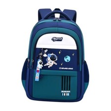 Astronaut-space Backpack for Boys-Girls Elementary Middle School Green-blue