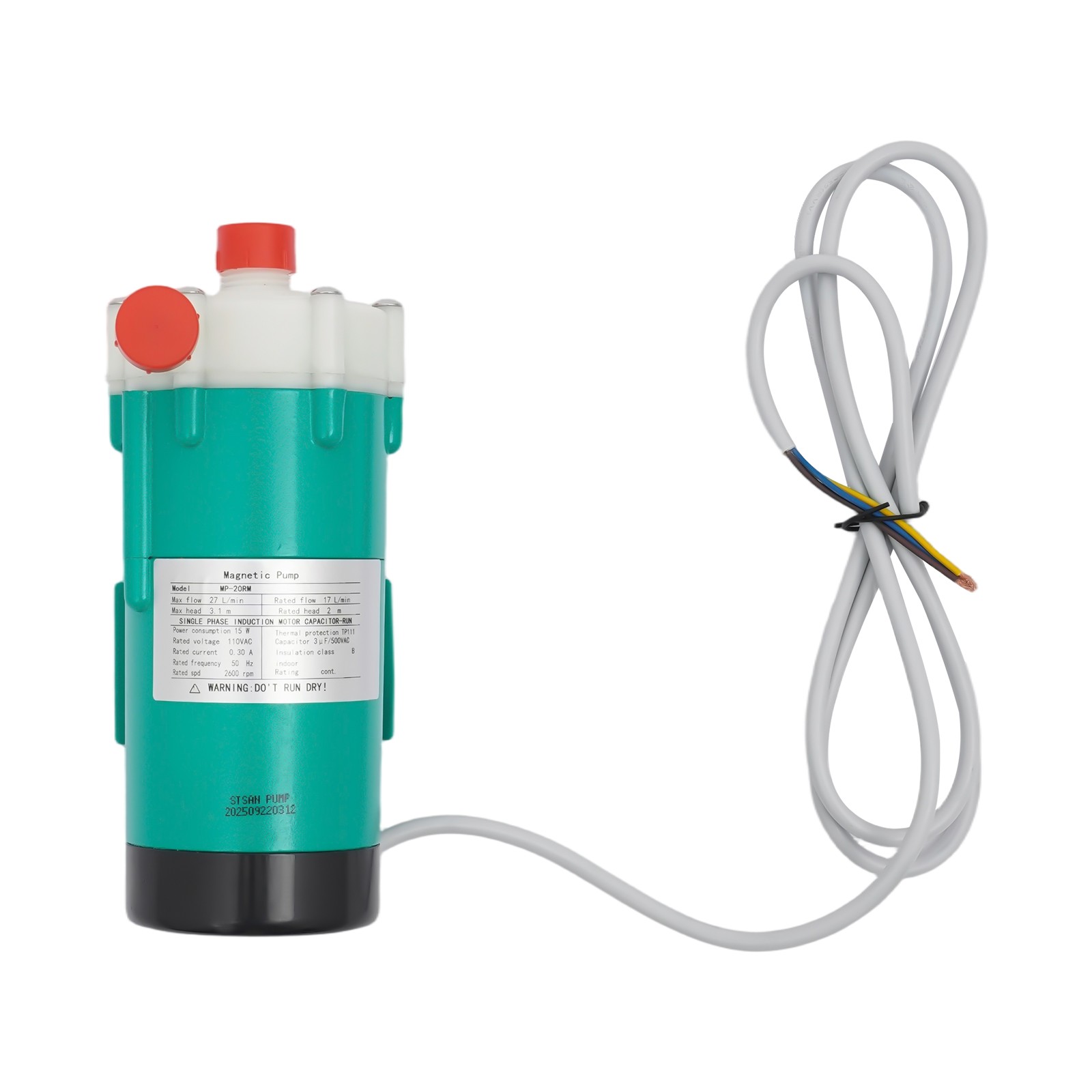 Magnetic Drive Water Pump MP-20R Food Grade Industrial Pump Stainless 110V TOP