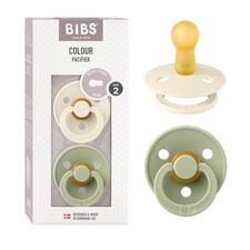 Pacifiers Colour Collection Natural Rubber Baby Pacifier Round Nipple S...