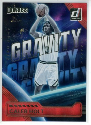 2025-26 Panini Donruss Caleb Holt Zero Gravity Plaid RC  /75