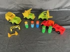 Vintage Fisher Price Little People Construction Set and Tow Truck Vehicle