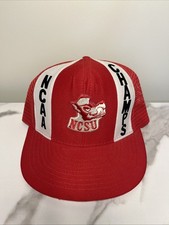 Vintage NC State Wolfpack NCAA Champs 1983 Mesh Trucker Hat Made In USA