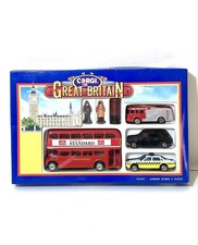 [CORGI/Corgi GREAT BRITAIN minicar/figure set] Double-decker London bus black