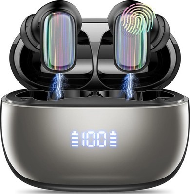AI Language Translation Earbuds, 3-in-1 Bluetooth 5.4 Übersetzer Kopfhörer
