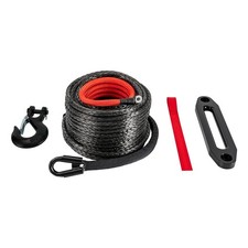 Synthetic Winch Rope Winch Line Recovery Cable 3/8"x100ft 23809lbs for SUV Truck