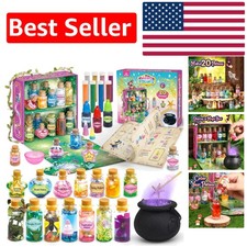 Creative Magic Potion Craft Kit with 20 Bottles and Fairy Accessories for Kids