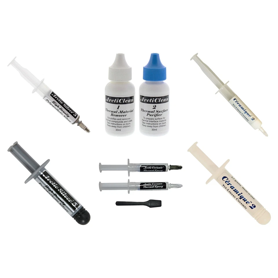 Arctic Silver 5 3.5g 12g / Cermaique 2 1g 25g / Ceramique Epoxy 6g / ArctiClean