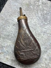 Vintage Powder Keg Copper Brass Flasks