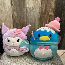 Squishmallows Hello Kitty Kuromi  & Tuxedosam by Sanrio 8” 10” NWT